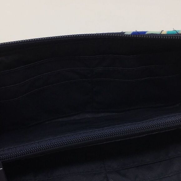Vera Bradley zippy zip around long wallet Lotus Flower Swirl - Picture 8 of 13
